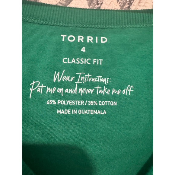 Torrid size 4x green tank top new with tags - Picture 3 of 5